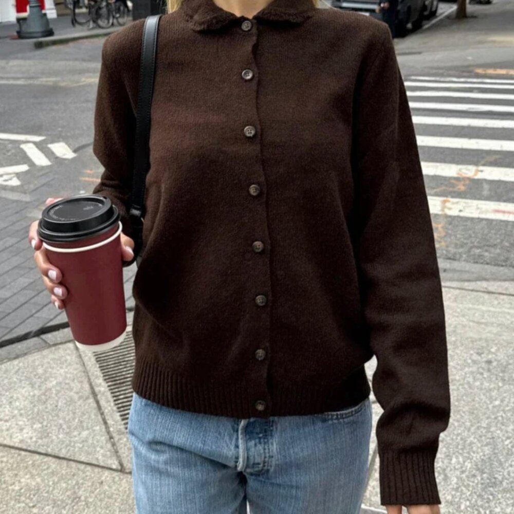NWOT Brandy Melville Amalie Wool Cardigan - Picture 5 of 5
